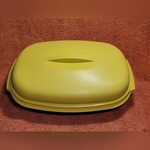 Tupperware Microwave 3 Piece Pc Vegetable Steamer Serving Bowl.   Gold